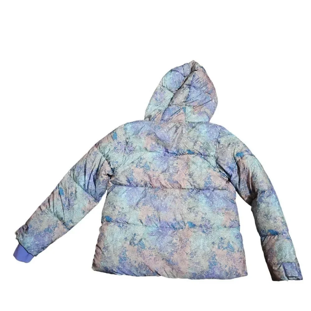 Girl's ALL IN MOTION Tie Dye‎ Short Puffer Jacket XL (14/16)